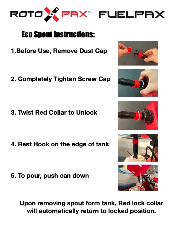 RotopaX Fuel Pack ECO Spout Replacement